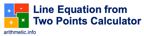 Line Equation from Two Points Calculator