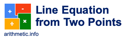 Line Equation from Two Points