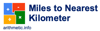 Miles to Nearest Kilometer